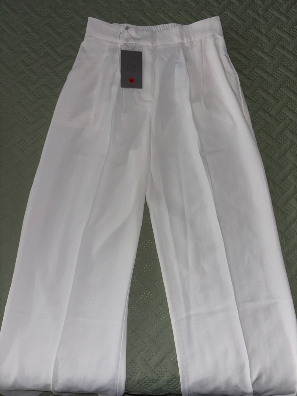 Women’s Wide Leg Trousers in White